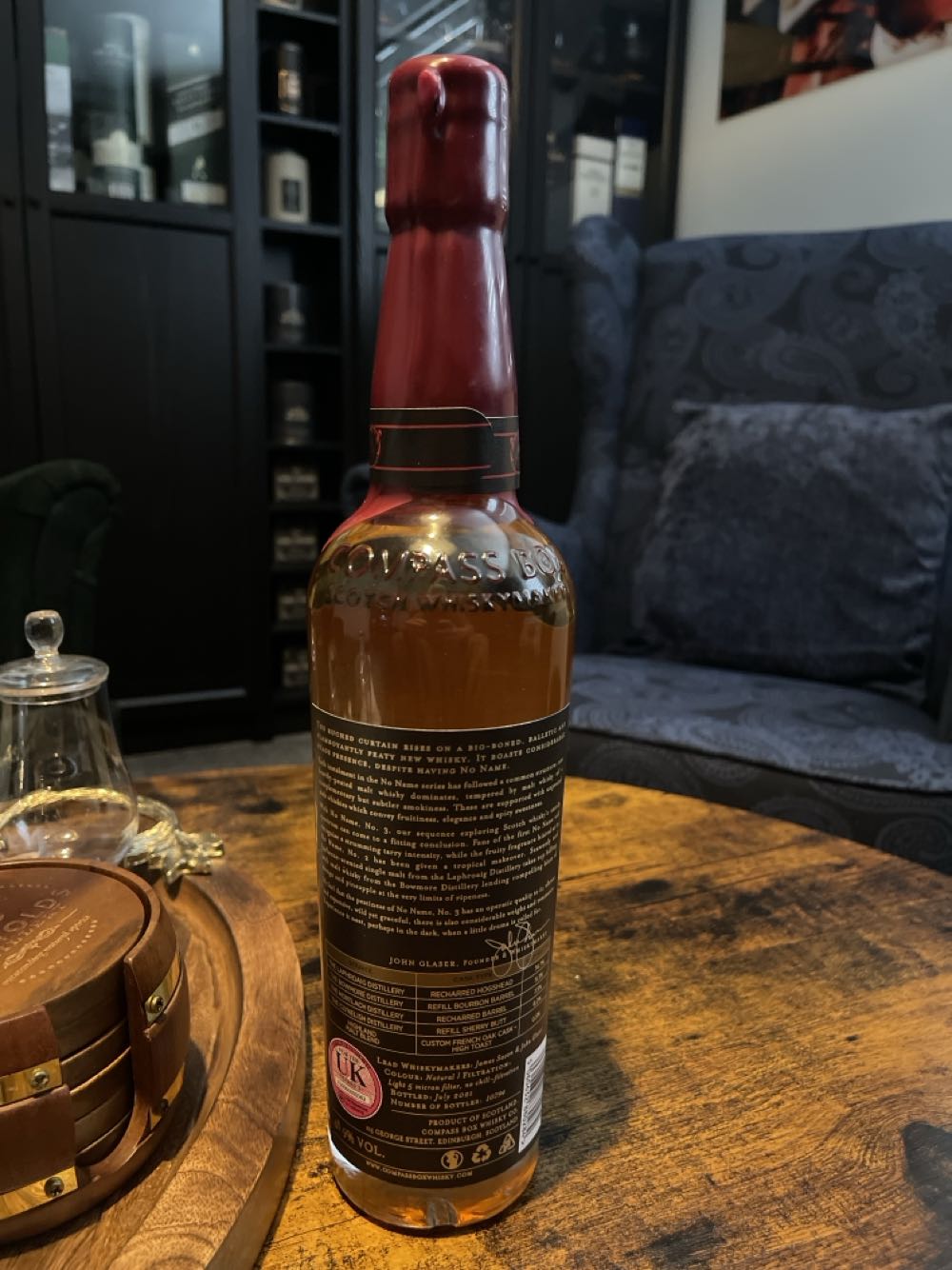 No Name No 3 - Compass Box Scotch Whisky Maker (700mL) alcohol collectible - Main Image 2