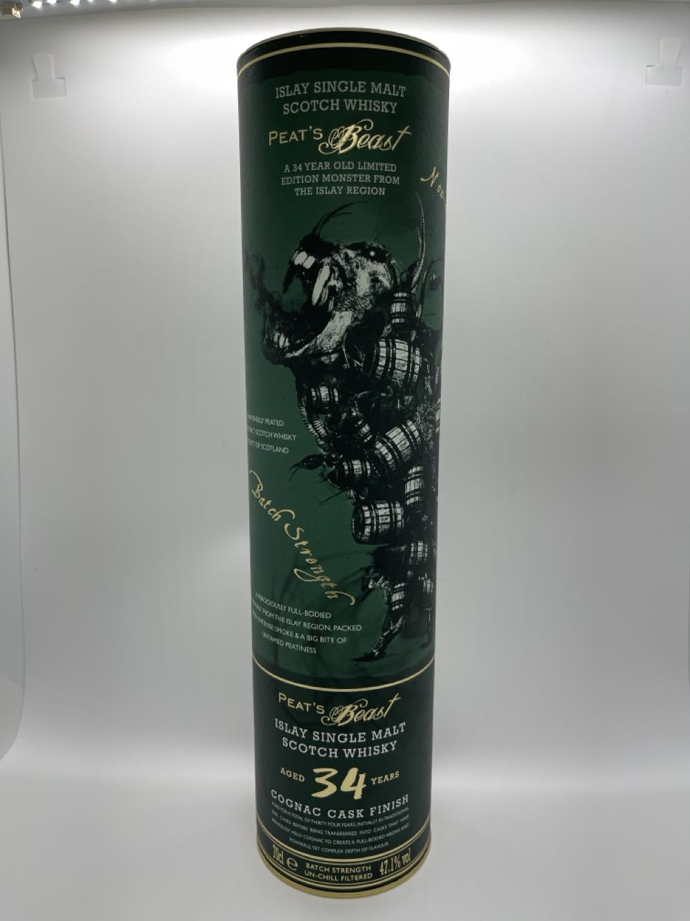 Peats Beast - Cognac Cask Finish - 34yr Old - Unknown Distillery (700mL) alcohol collectible - Main Image 2