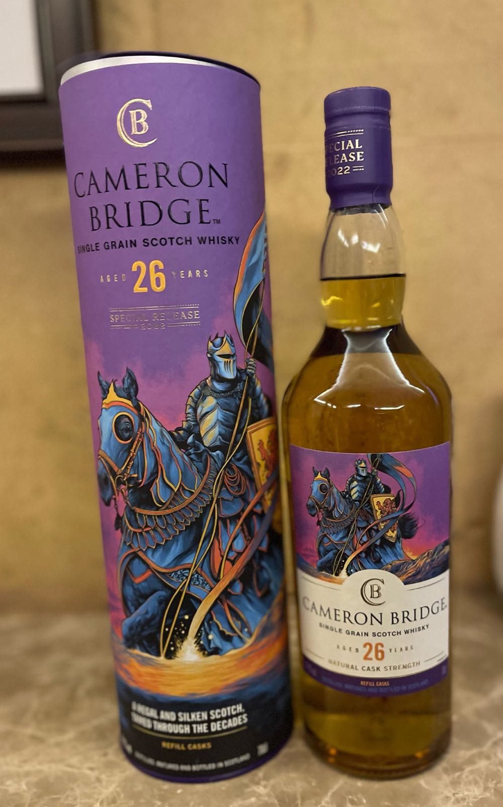 CAMERON BRIDGE 26y 2022 Special Release Single Grain Scotch Whisky - Cameronbridge Distillery (700 mL) alcohol collectible [Barcode 5000281070773] - Main Image 2