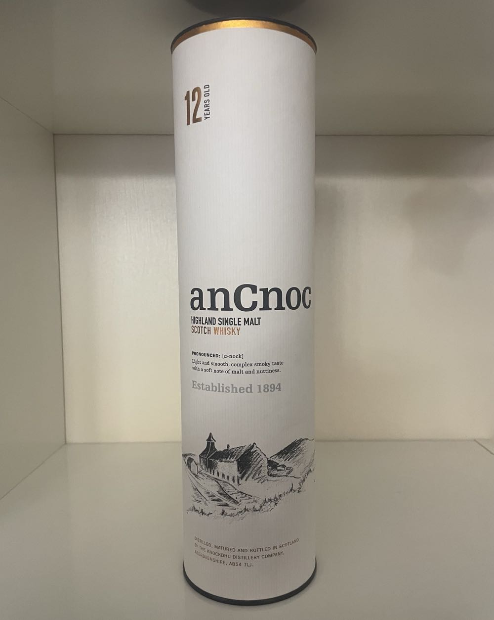 AnCnoc 12 Year Old - Knockdhu Distillery (700 mL) alcohol collectible - Main Image 2