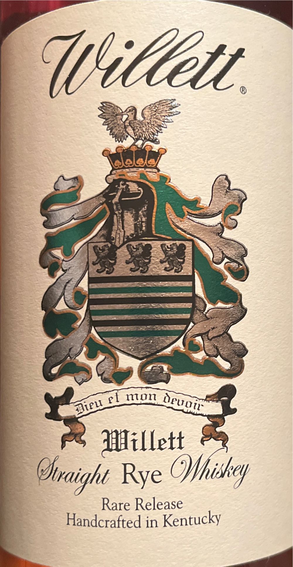 Willet Single Barrel Rye 7yr - Willett Distillery, Bardstown, KY alcohol collectible [Barcode 10680203320197] - Main Image 3