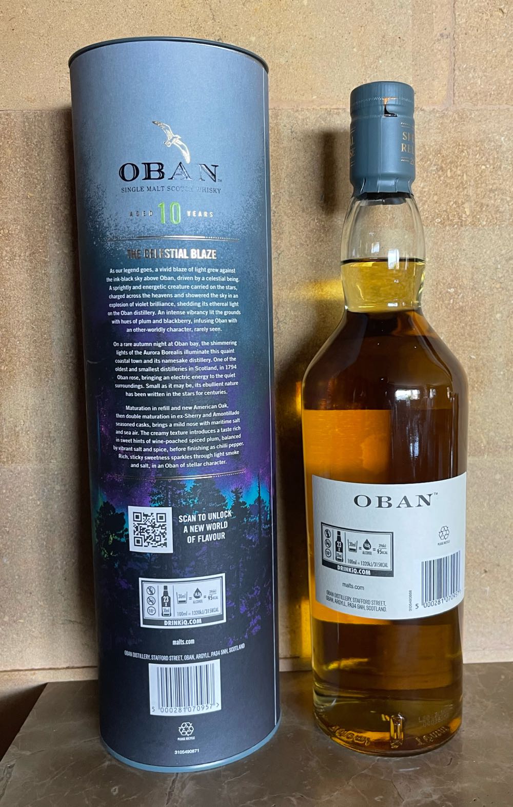 OBAN 10y 2022 Special Release Single Malt Scotch Whisky - The Oban Distillery (700 mL) alcohol collectible [Barcode 5000281070957] - Main Image 3