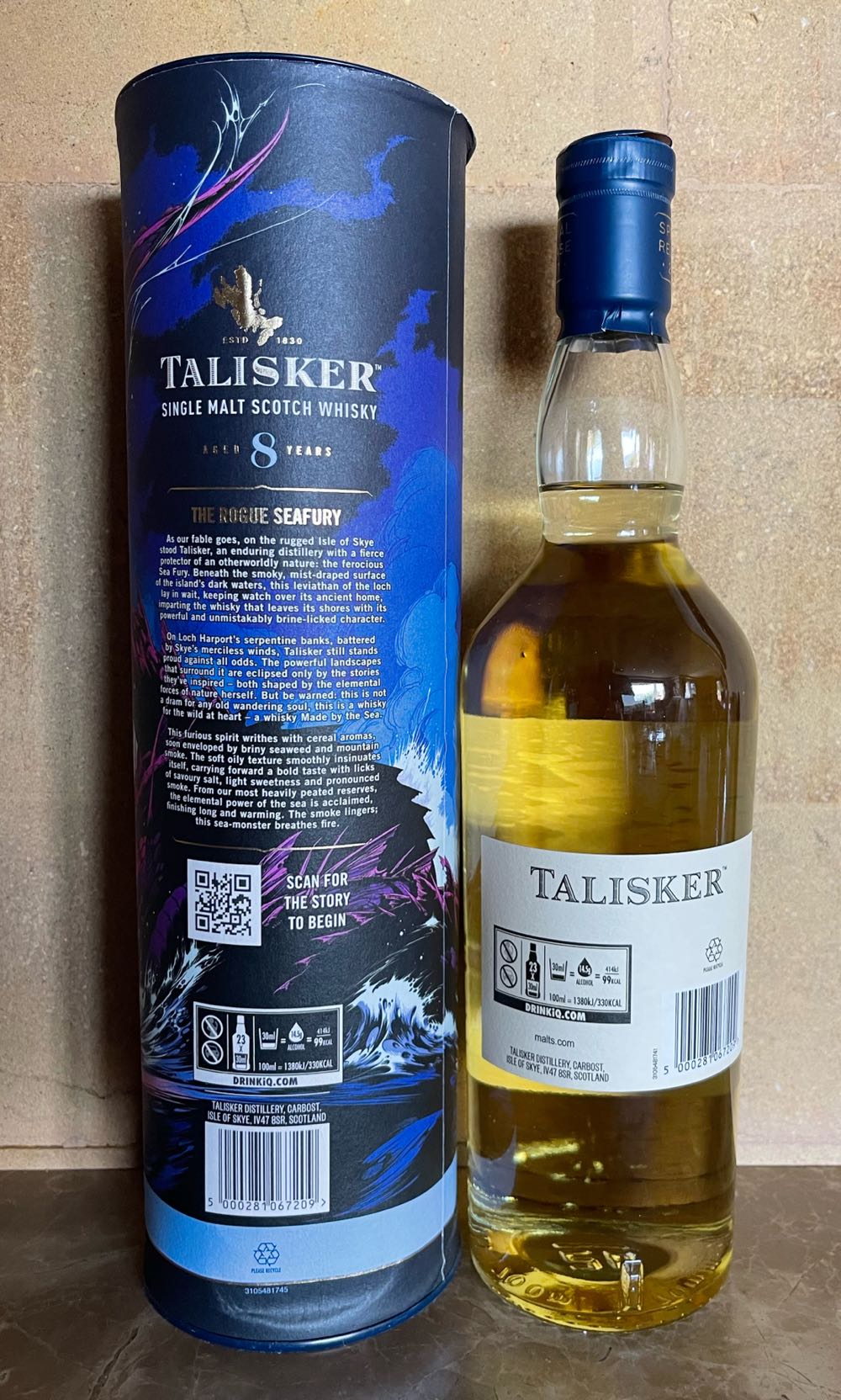 TALISKER 8y 2021 Special Release Single Malt Scotch Whisky - The Talisker Distillery (700 mL) alcohol collectible [Barcode 5000281067209] - Main Image 3
