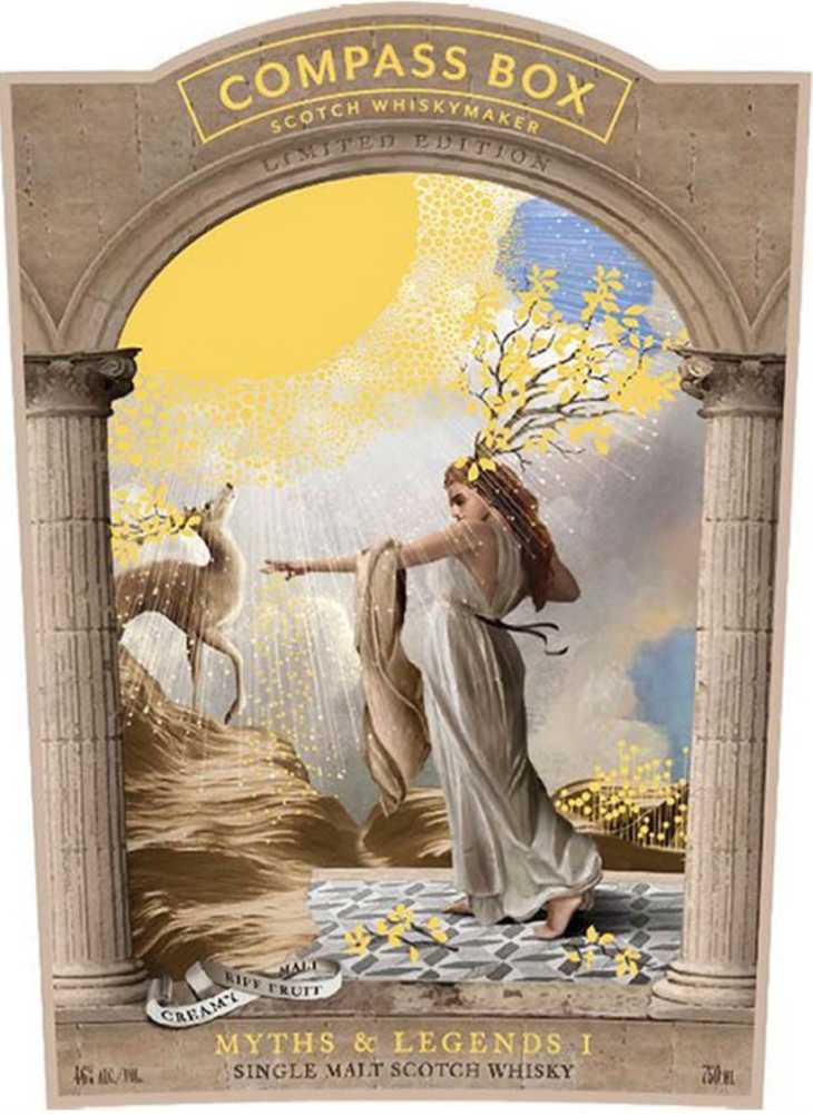 Compass Box - Myths & Legends I, Limited Edition - Compass Box Whiskey Company (750 mL) alcohol collectible [Barcode 832889008699] - Main Image 3