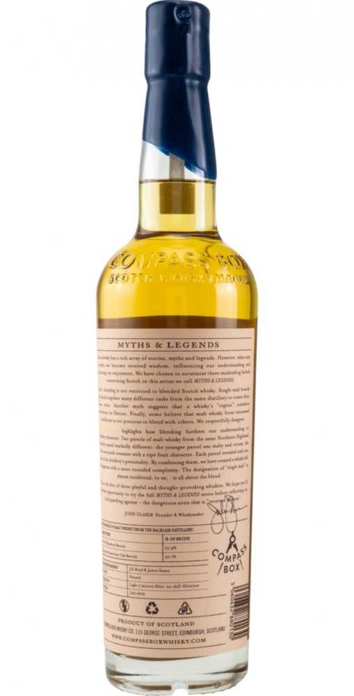 Compass Box - Myths & Legends I, Limited Edition - Compass Box Whiskey Company (750 mL) alcohol collectible [Barcode 832889008699] - Main Image 4