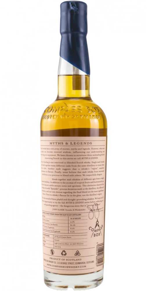 Compass Box - Myths & Legends II, Limited Edition - Compass Box Whiskey Company (750 mL) alcohol collectible [Barcode 832889008705] - Main Image 4
