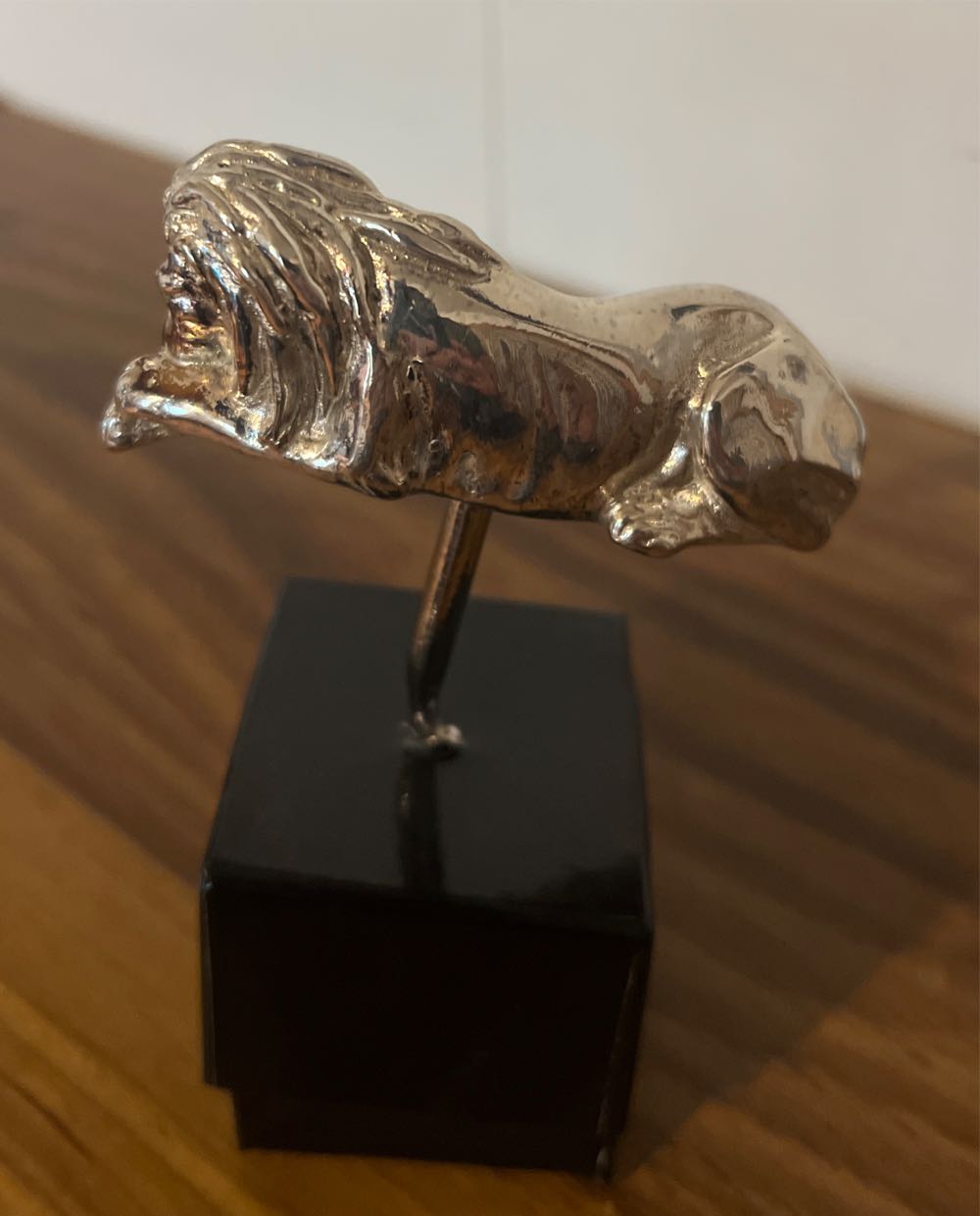 Lion Corkscrew Vintage African Sterling Silver 4.25”L X 3.25”W  alcohol collectible - Main Image 2