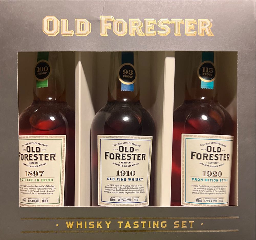 Old Forester Whisky 3 Pack 375ml Set Tasting  alcohol collectible [Barcode 081128202880] - Main Image 2