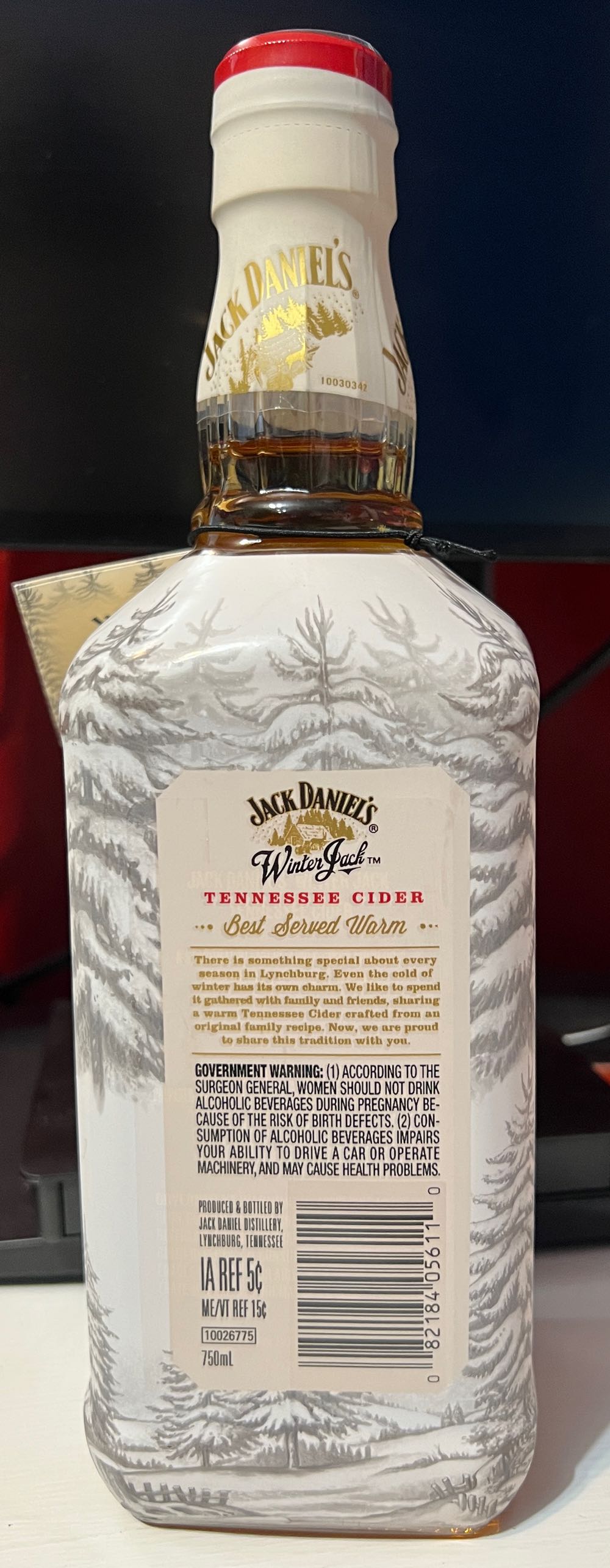 0 Winter Jack Cider With Tag - Jack Daniel’s Distillery, Lynchburg, TN alcohol collectible - Main Image 3