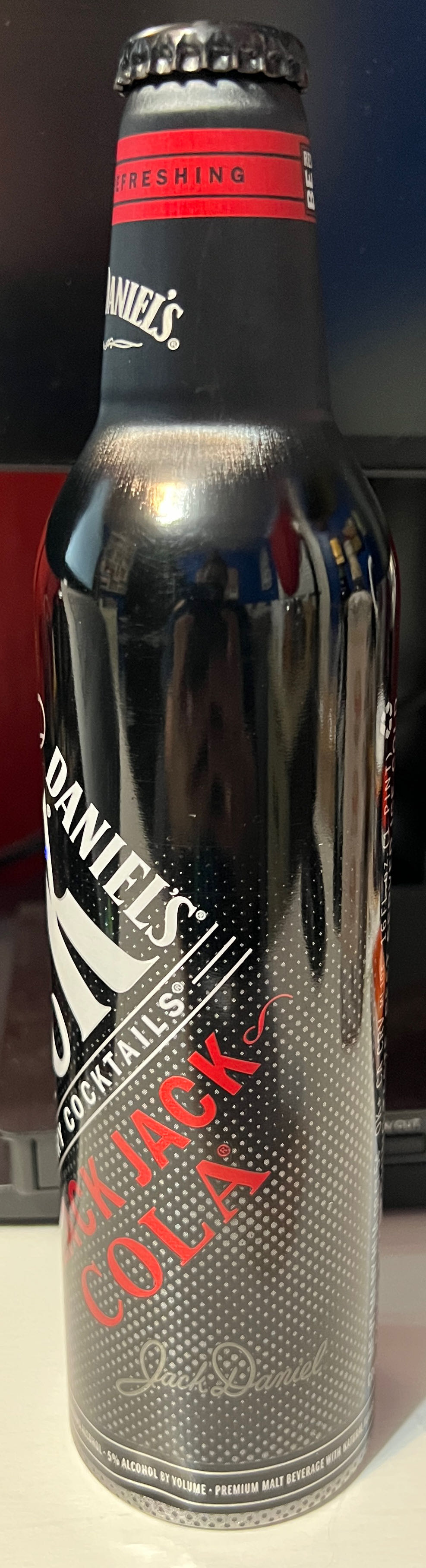 0 Soft Drink Black Jack Cola Metal Bottle - Jack Daniel’s Distillery, Lynchburg, TN (16 FL OZ) alcohol collectible - Main Image 4