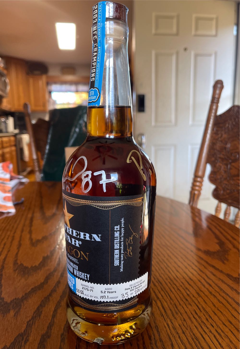 Southern Star Paragon Single Barrel - Southern Distilling Co (750 mL) alcohol collectible [Barcode 818237020193] - Main Image 2