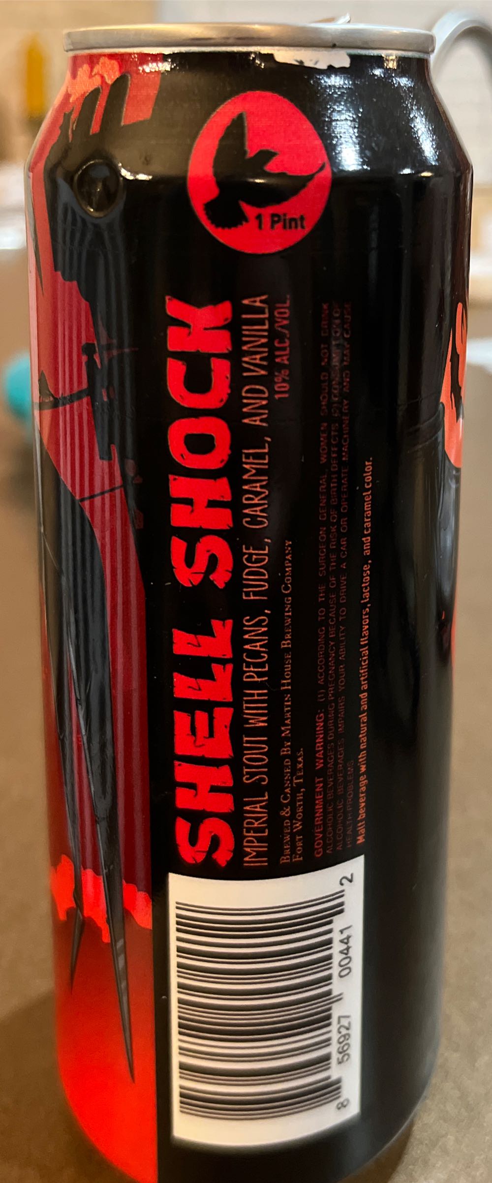 Martin House Shell Shock Imperial Stout - Martin House Brewing Company (16 FL OZ) alcohol collectible [Barcode 856927004412] - Main Image 3