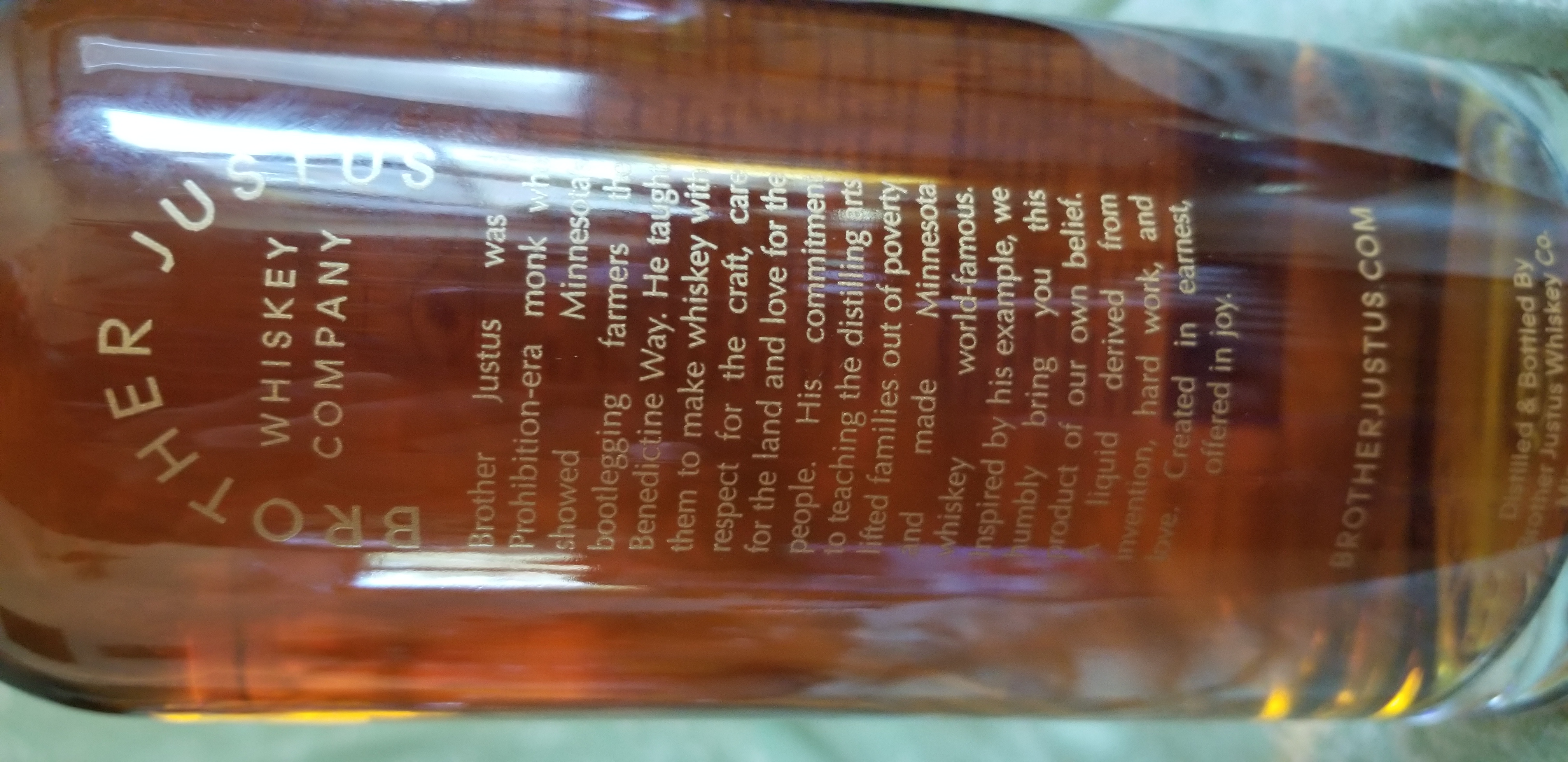 Brother Justus Single Malt Whiskey - Brother Justice (750 mL) alcohol collectible [Barcode 860017000734] - Main Image 2