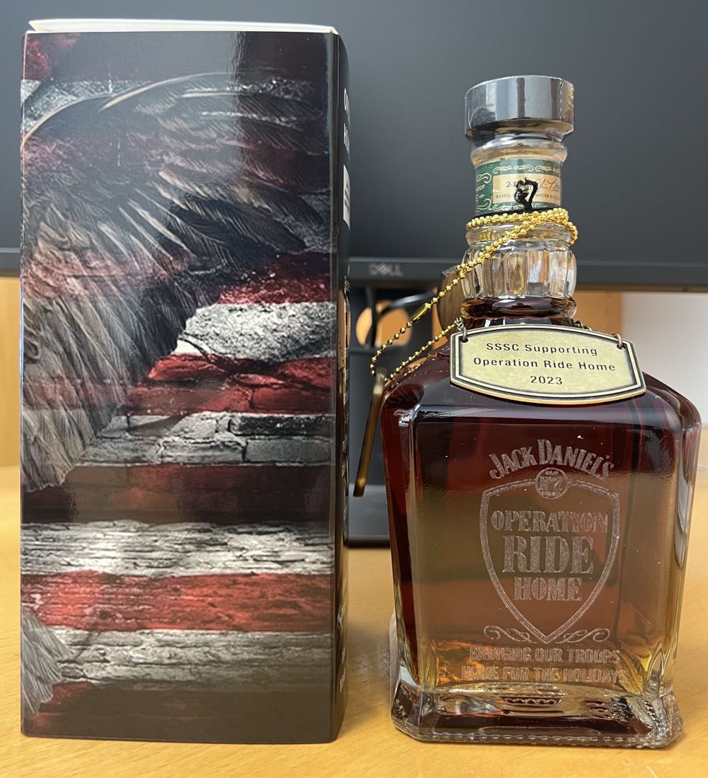 SSSC Suporting Operation Ride Home Rye 2023 - Jack Daniel’s Distillery, Lynchburg, TN (750 mL) alcohol collectible - Main Image 4