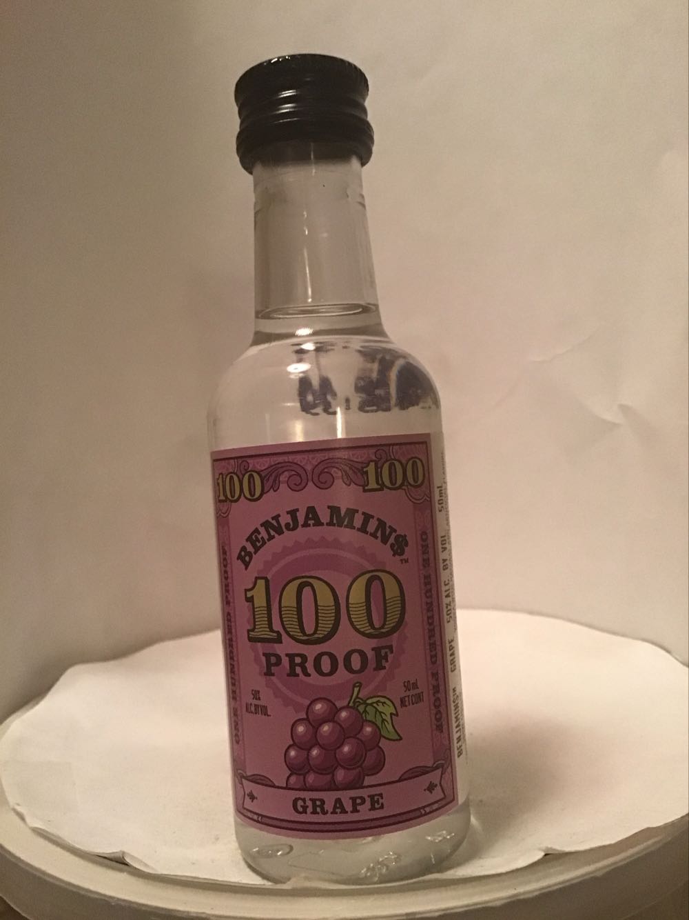 Benjamins Banana & Grape & Peanut Butter - Benjamins Distillilary (50 mL) alcohol collectible [Barcode 085000006887] - Main Image 2