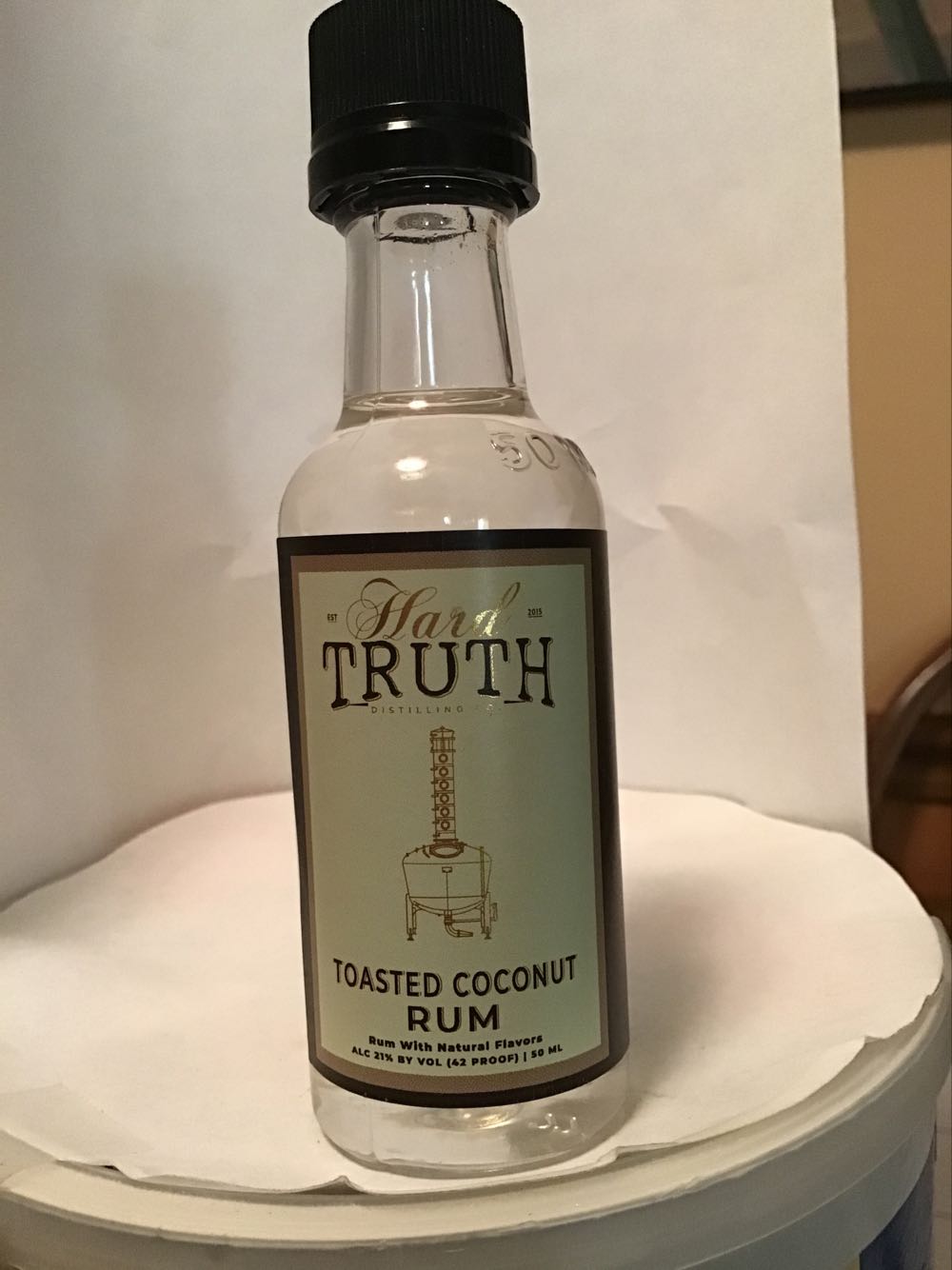 Hard Truth & Cinnamon & Toasted Coconut Rum & Peanut Brittle - Hardtruth Distilling Co. (50 mL) alcohol collectible - Main Image 3