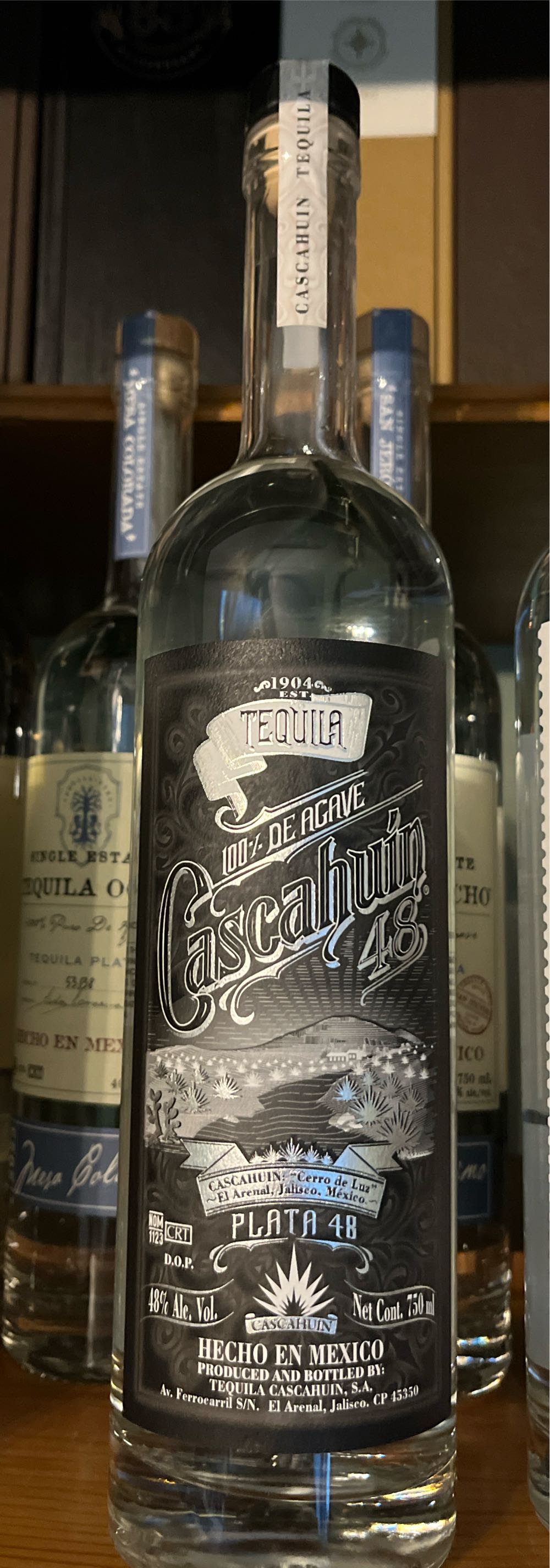 Cascahuin Plata 48 Blanco - Nom 1123 (750 mL) alcohol collectible [Barcode 718783000031] - Main Image 2