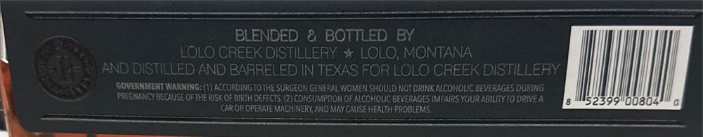 Haunted Waters Bourbon Whiskey - Lolo Creek Distillery (750 mL) alcohol collectible [Barcode 852399008040] - Main Image 3