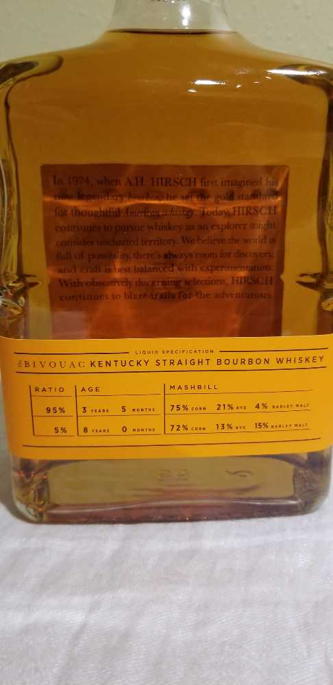 Hirsch The Bovouac - Hirsch Distillers (750 mL) alcohol collectible [Barcode 087229150303] - Main Image 3