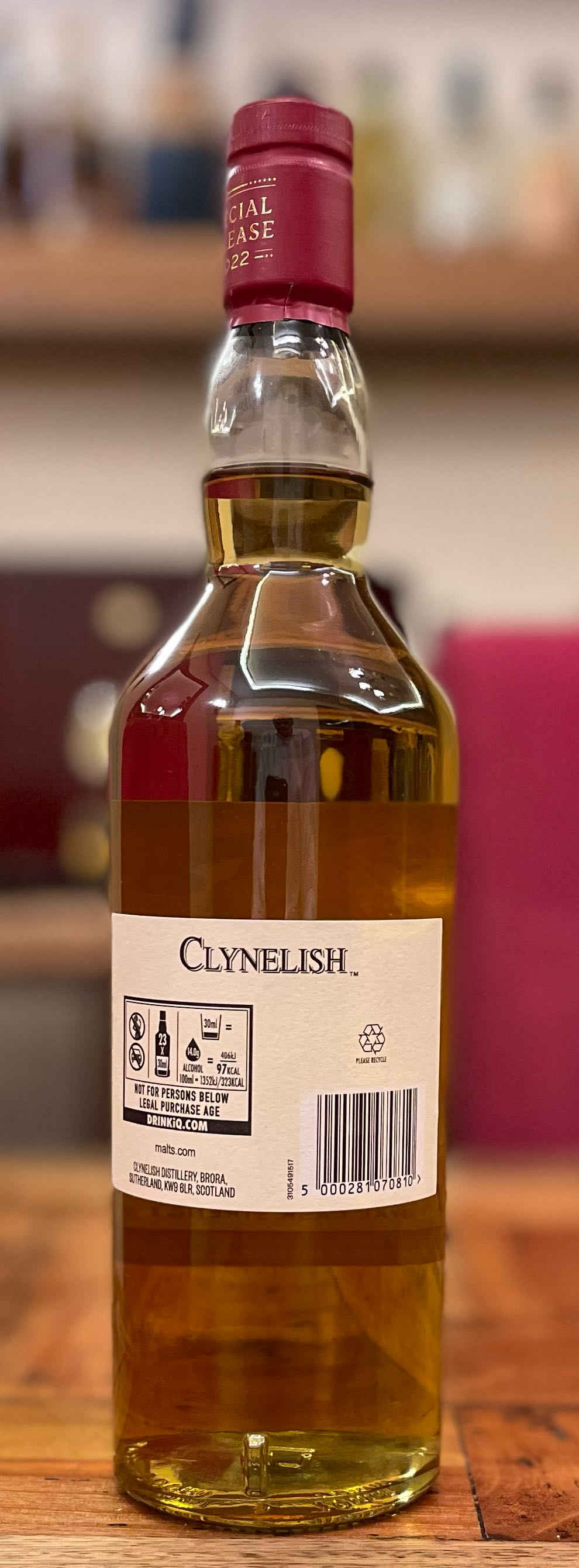 CLYNELISH 12y Special Release 2022 Single Malt Scotch Whisky - The Clynelish Distillery (700 mL) alcohol collectible [Barcode 5000281070810] - Main Image 2