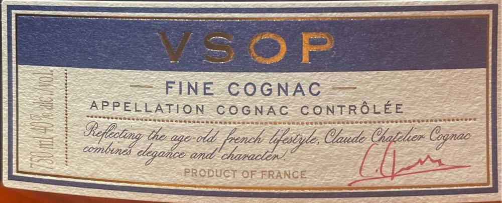 Claude Chatelier Cognac - Claude Chatelier (750 mL) alcohol collectible [Barcode 695521104001] - Main Image 2