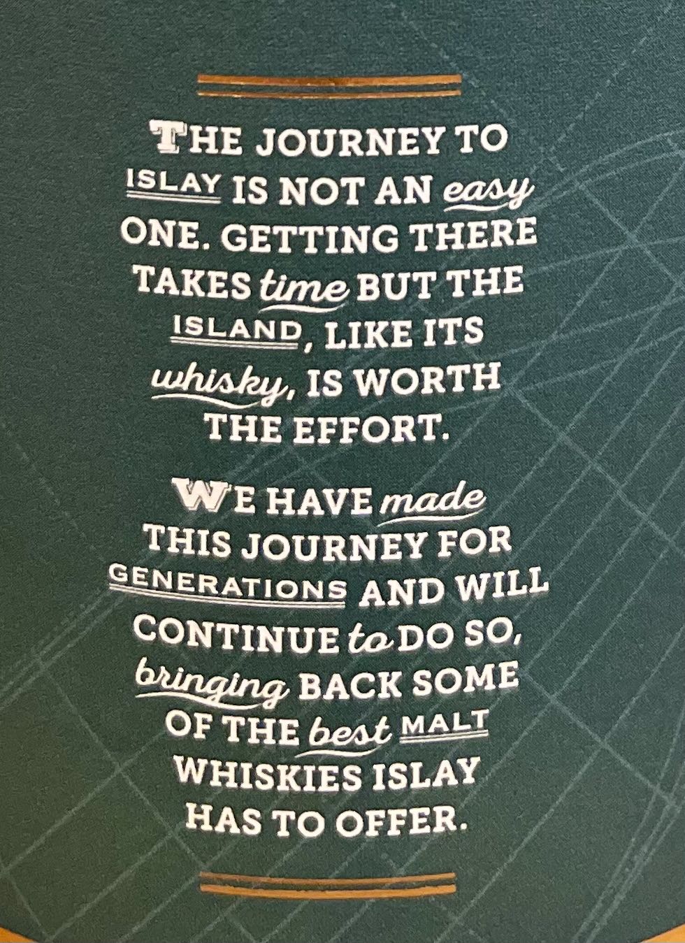 ISLAY JOURNEY Blended Malt Scotch Whisky - Hunter Laing & Company (700 mL) alcohol collectible [Barcode 5060354263181] - Main Image 3