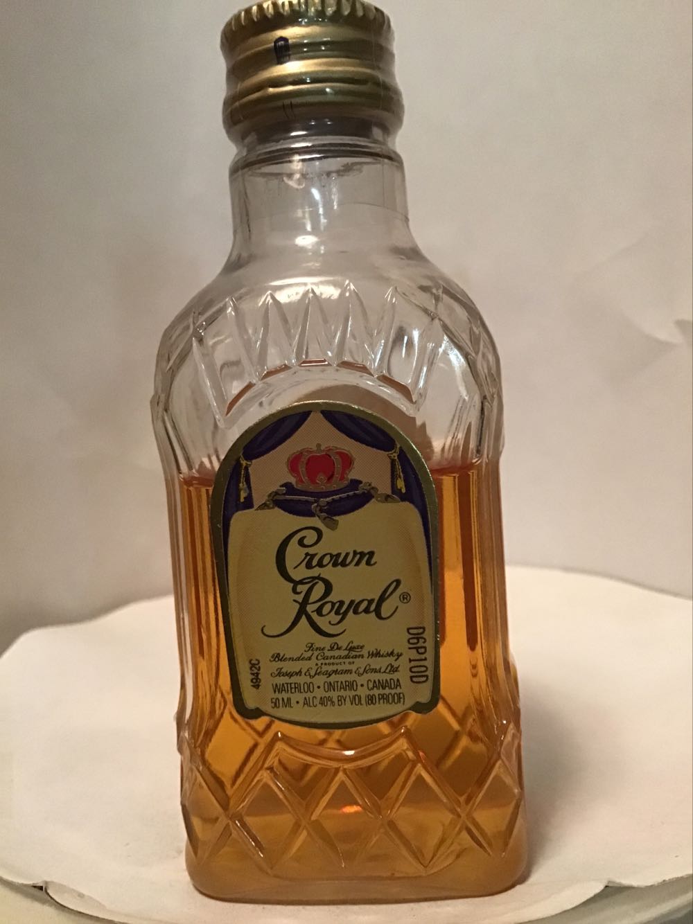 Crown Royal - Joseph Seagram’s & Son (50 mL) alcohol collectible - Main Image 2