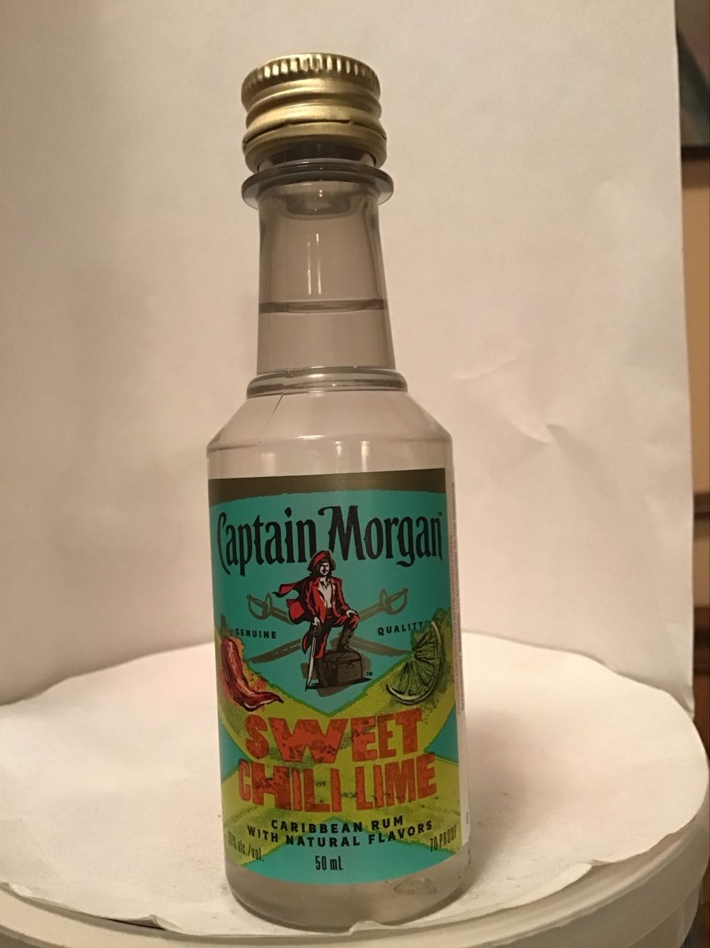Captain Morgan Coconut & Sweet Chili Lime - Captain Morgan Rum Co. (50 mL) alcohol collectible - Main Image 2