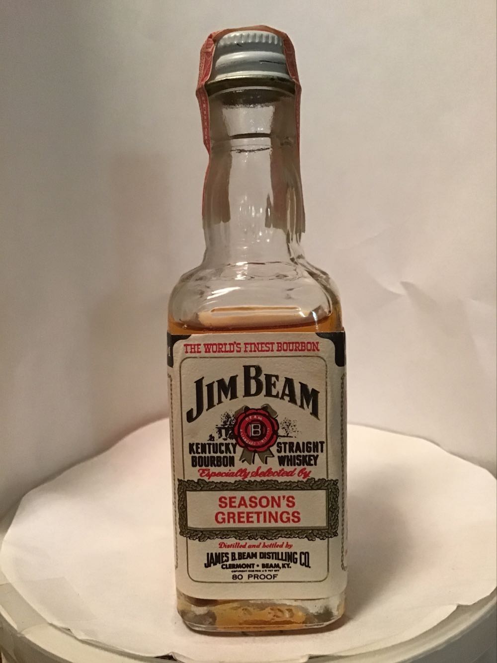 Jim Beam Fire & Kentucky Fire & Seasons Greetings & Ghost - Jim B.Beam Distilling Co. (50 mL) alcohol collectible - Main Image 3