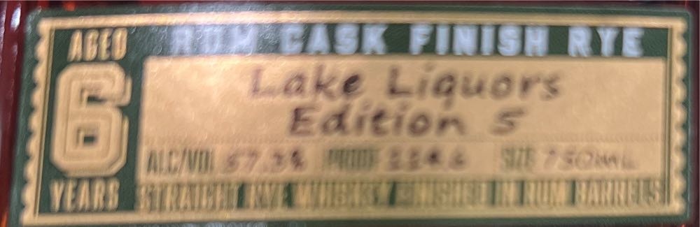 Old Elk Rye Cask Finish Rum Single Barrel - Old Elk Distillery (750 mL) alcohol collectible [Barcode 850030365095] - Main Image 2