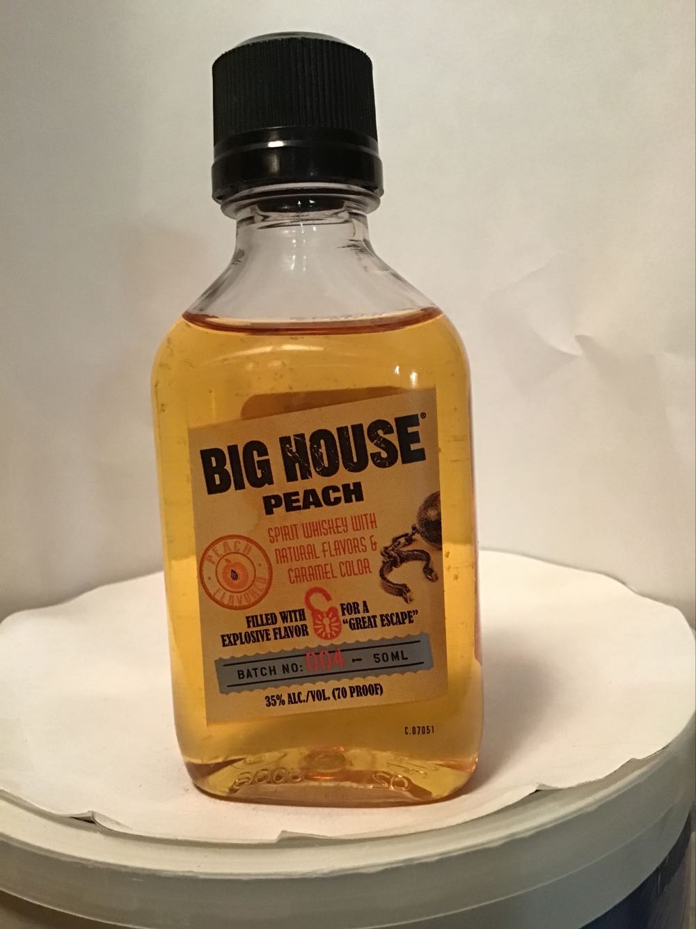 Big House Hard Apple & Peach - Sazerac Co (50 mL) alcohol collectible - Main Image 2