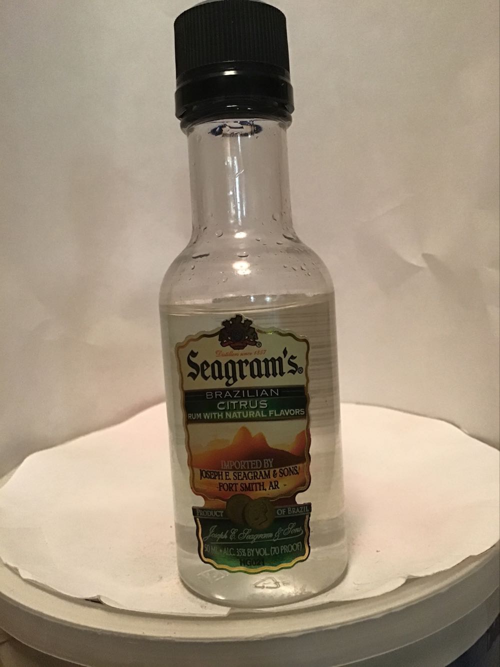 Seagram’s Extra Smooth Vodka & Brazilian Rum & Raspberry - Joseph Seagram’s & Son (50 mL) alcohol collectible - Main Image 2