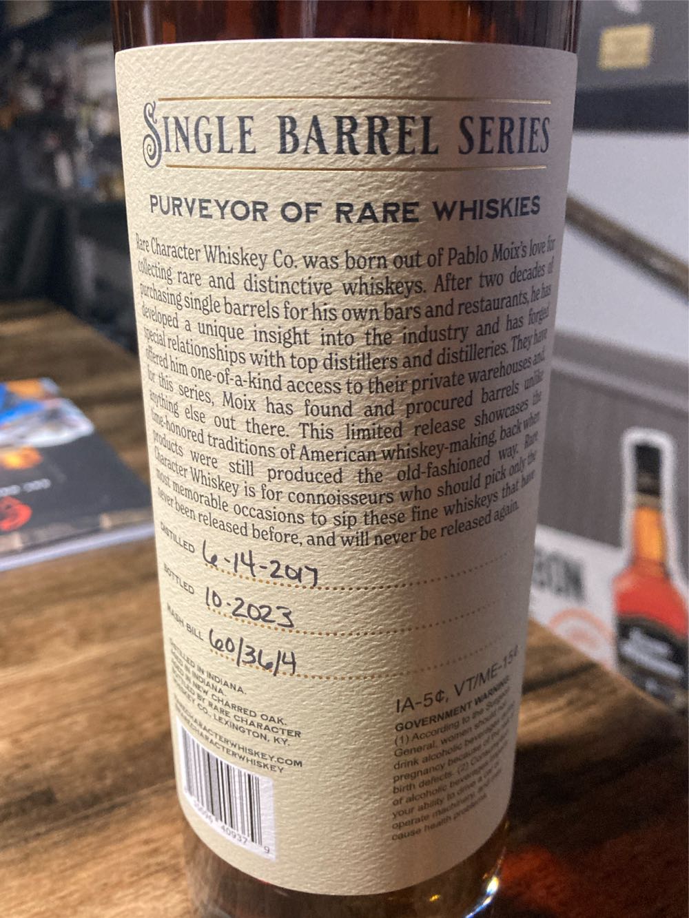 Rare Character L&K Auntie Em - Rare Character Whiskey Co (750 mL) alcohol collectible [Barcode 810096409379] - Main Image 2