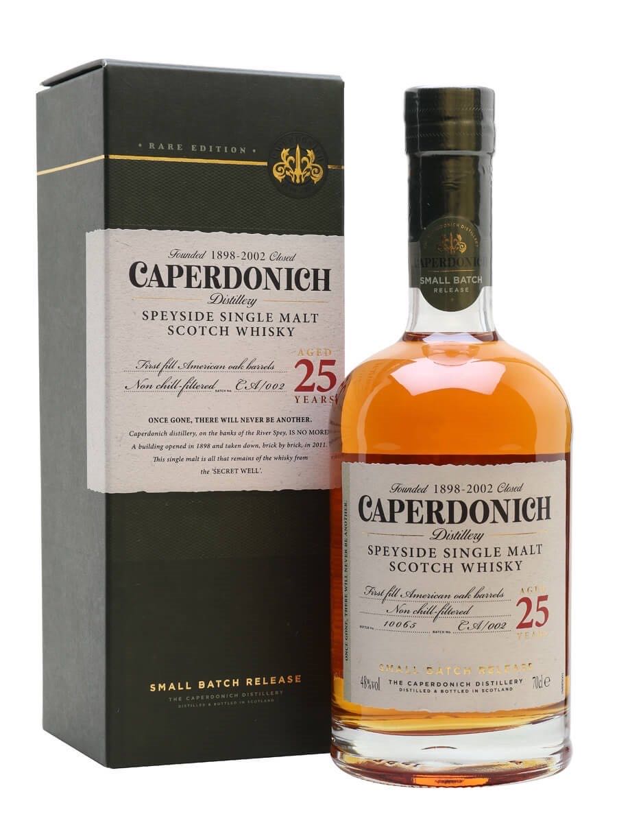 CAPERDONICH 25y Speyside Single Malt Scotch Whisky - The Caperdonich Distillery (700 mL) alcohol collectible [Barcode 5000299613887] - Main Image 3
