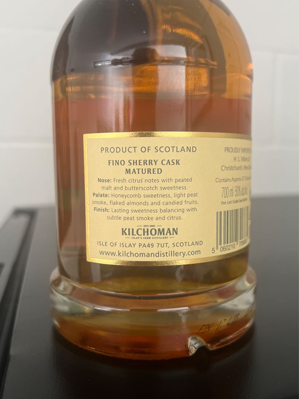 Kilchoman Fino Sherry Cask 2023 - Kilchoman Distillery (700 mL) alcohol collectible - Main Image 2