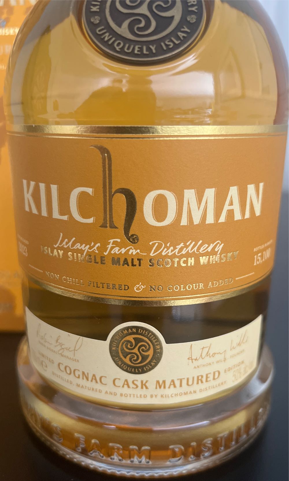 Kilchoman Cognac Cask Matured 2023 - Kilchoman Distillery (700 mL) alcohol collectible - Main Image 2