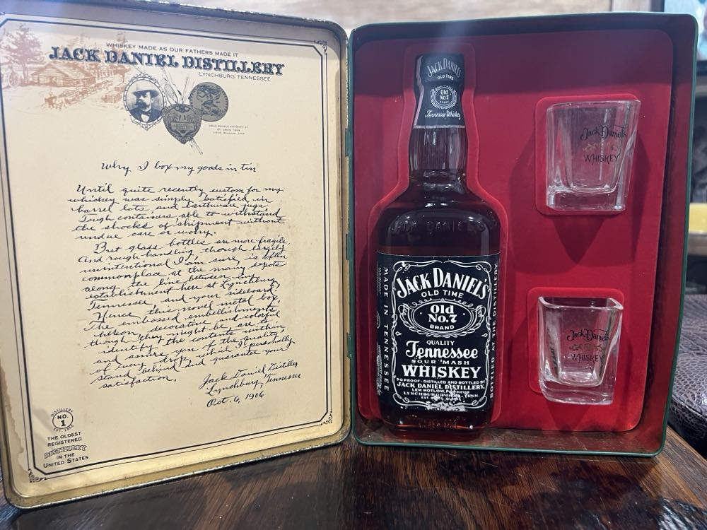 0 Tin Double Black Label Two Shots - Jack Daniel’s Distillery, Lynchburg, TN (750 mL) alcohol collectible - Main Image 2