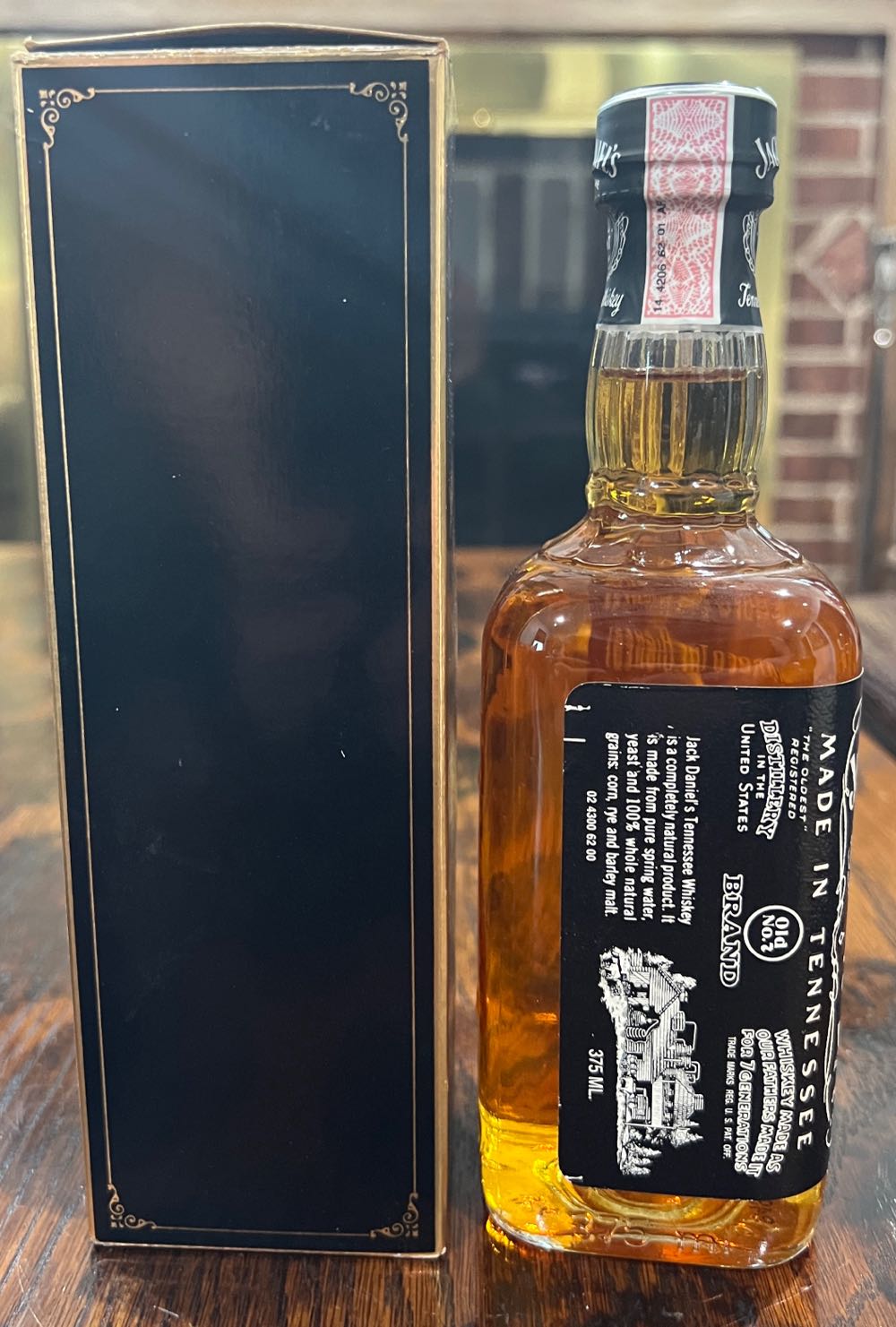 0 Black Label With Box 375 ml - Jack Daniel’s Distillery, Lynchburg, TN (375 mL) alcohol collectible - Main Image 2