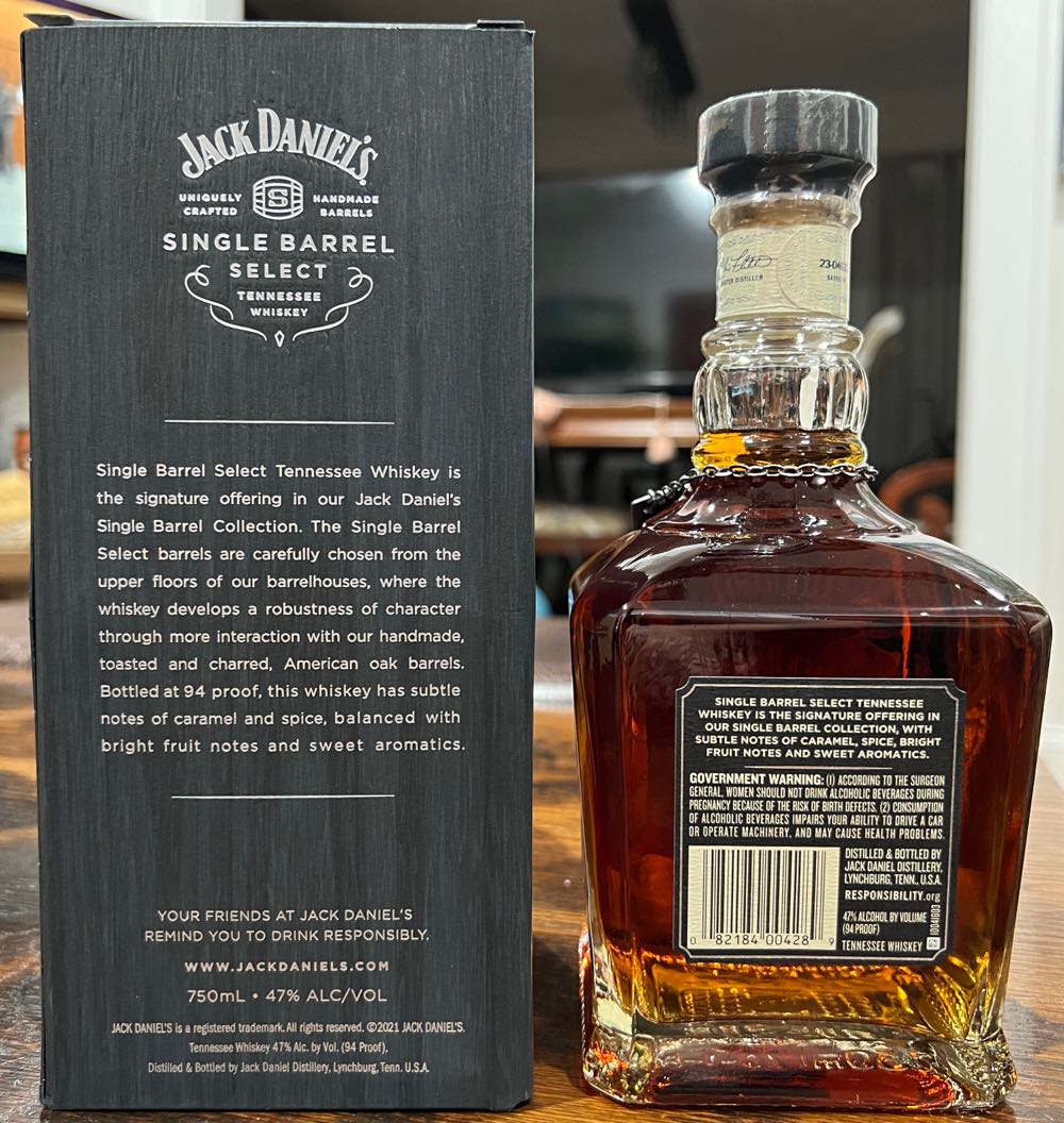 Stone River Total Beverage  Single Barrel Select Fowled Out 5-11-23 - Jack Daniel Distillery (750 mL) alcohol collectible - Main Image 3