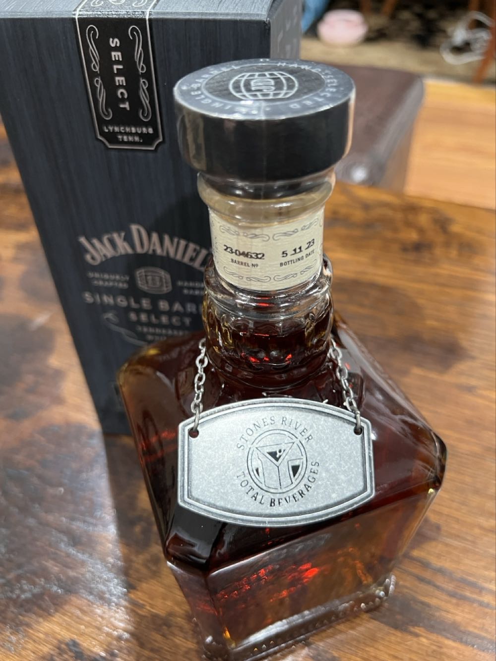 Stone River Total Beverage  Single Barrel Select Fowled Out 5-11-23 - Jack Daniel Distillery (750 mL) alcohol collectible - Main Image 4