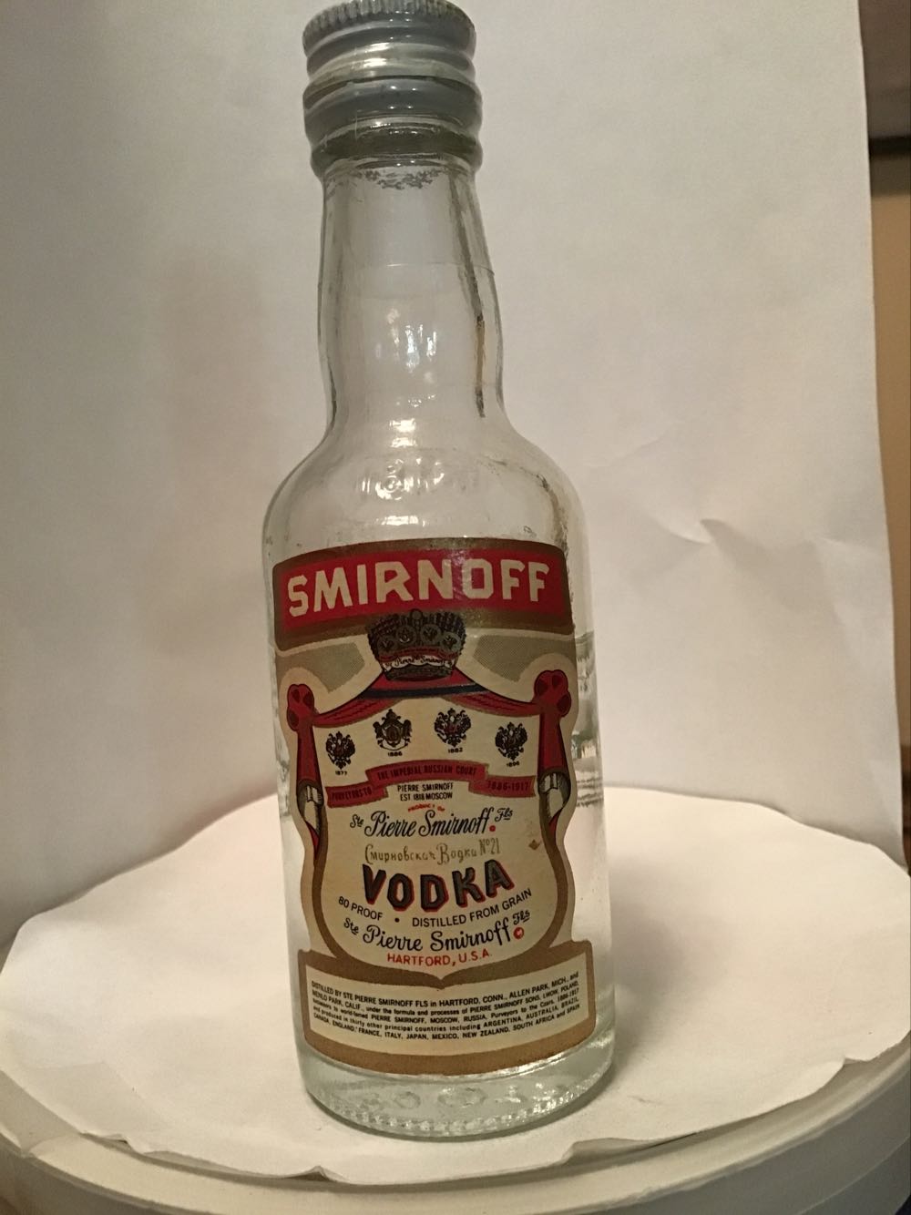 Smirnoff No. 21 - Smirnoff Co. (50 mL) alcohol collectible - Main Image 3