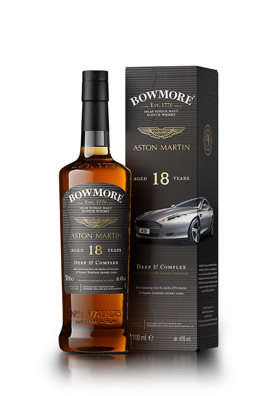 BOWMORE  Aston Martin 18y  Edition 9 Islay Single Malt Scotch Whisky - Bowmore Distillery (700 mL) alcohol collectible [Barcode 5010496000205] - Main Image 3