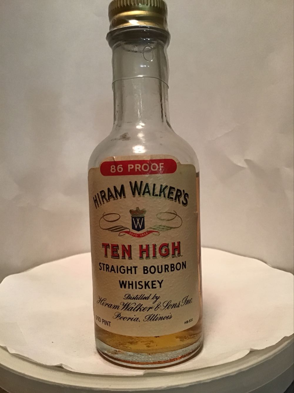 Hiram Walker Manhattan & Ten High & Crème De Menthe & Chocolate Mint - Hiram Walker & Sons Distillery (1.8 FL OZ) alcohol collectible - Main Image 2