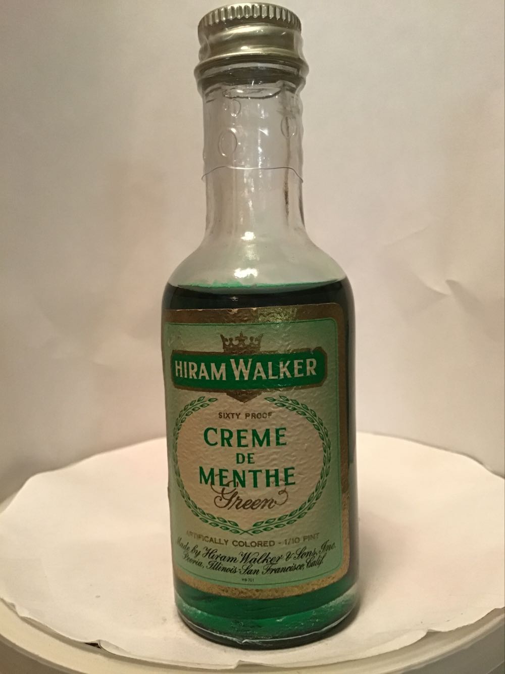Hiram Walker Manhattan & Ten High & Crème De Menthe & Chocolate Mint - Hiram Walker & Sons Distillery (1.8 FL OZ) alcohol collectible - Main Image 3
