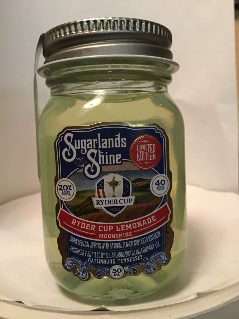 Sugarlands Shine Cinnamon & Hazelnut & Ryder Cup Lemonade - Sugarlands Distilling Company (50 mL) alcohol collectible - Main Image 3