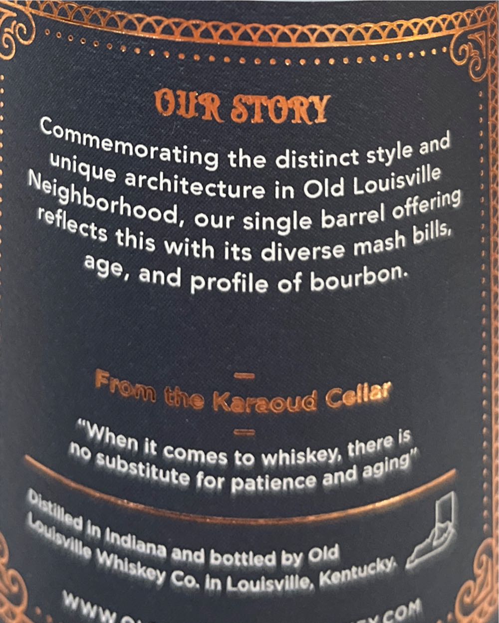 Old Louisville 7 yr Single Barrel - Old Louisville Whiskey Company (750 mL) alcohol collectible - Main Image 4