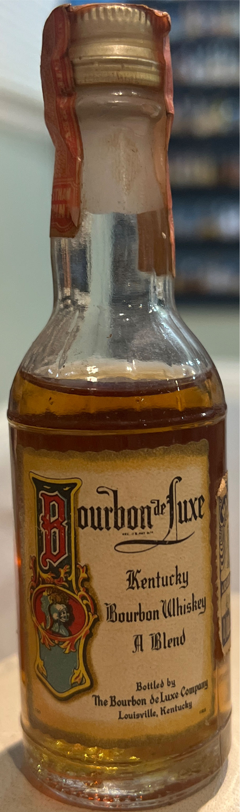 Bourbon Deluxe - Nation Distillers/Bourbon deLuxe Distillery (1.10 FL OZ) alcohol collectible - Main Image 2