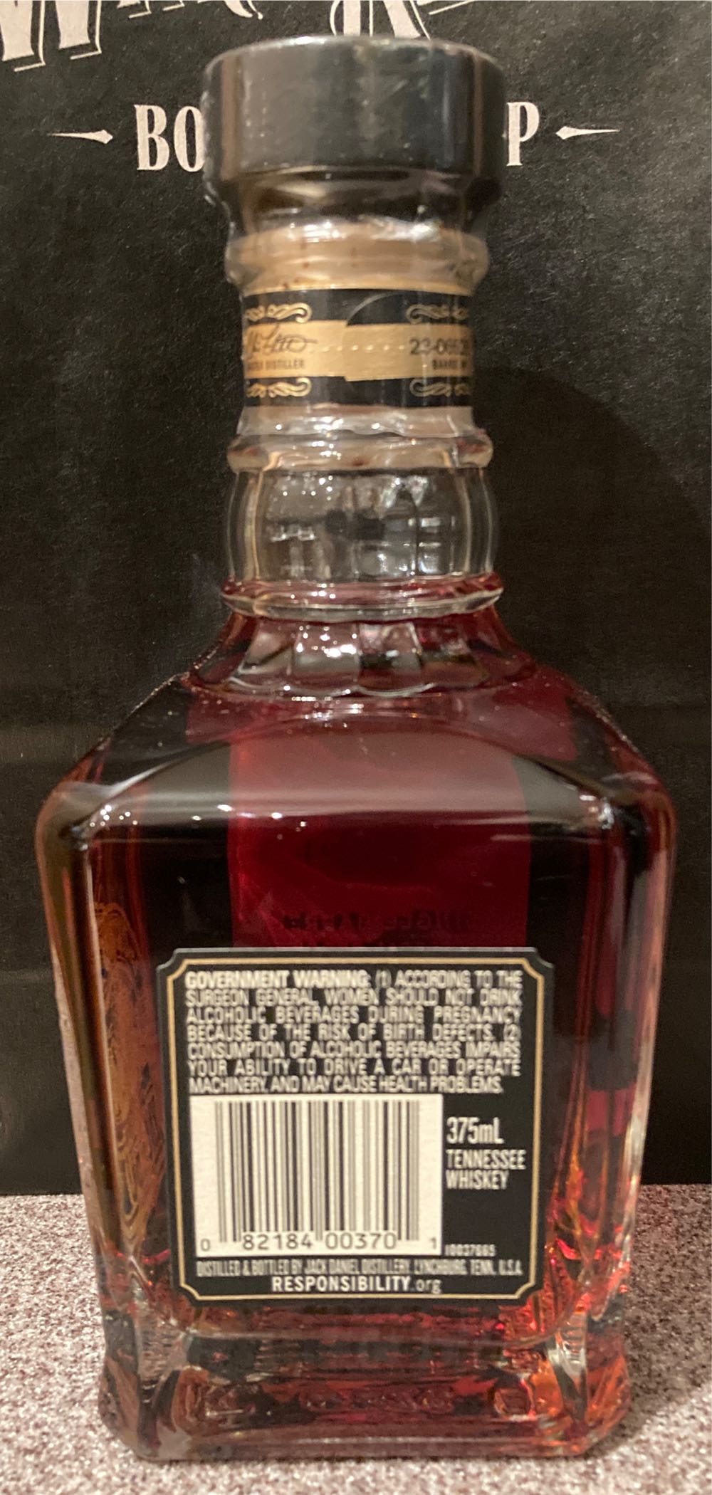  Single Barrel Barrel Proof  3rd Gen 11-13-18 - Jack Daniel’s Distillery, Lynchburg, TN (375 mL) alcohol collectible - Main Image 3