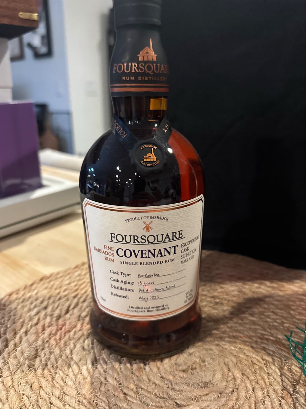 Foursquare Covenant Mark  XXIII - Foursquare Rum Distillery (750 mL) alcohol collectible [Barcode 724803018603] - Main Image 2