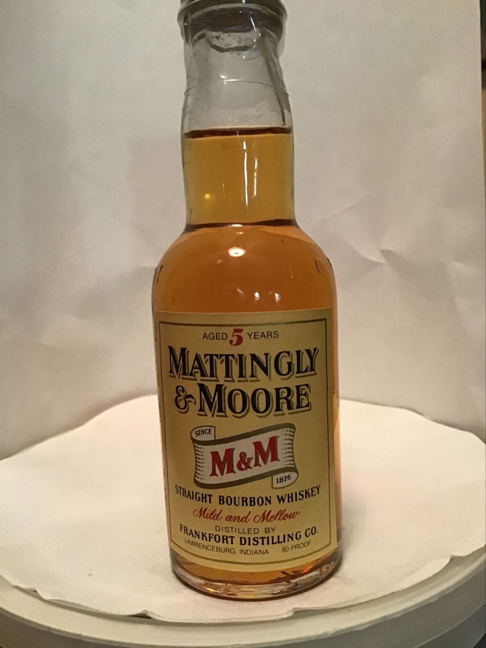Mattingly and Moore - Frankfort Distilling (1.10 FL OZ) alcohol collectible - Main Image 2